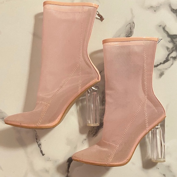 EGO Shoes - Pink Mesh Heels